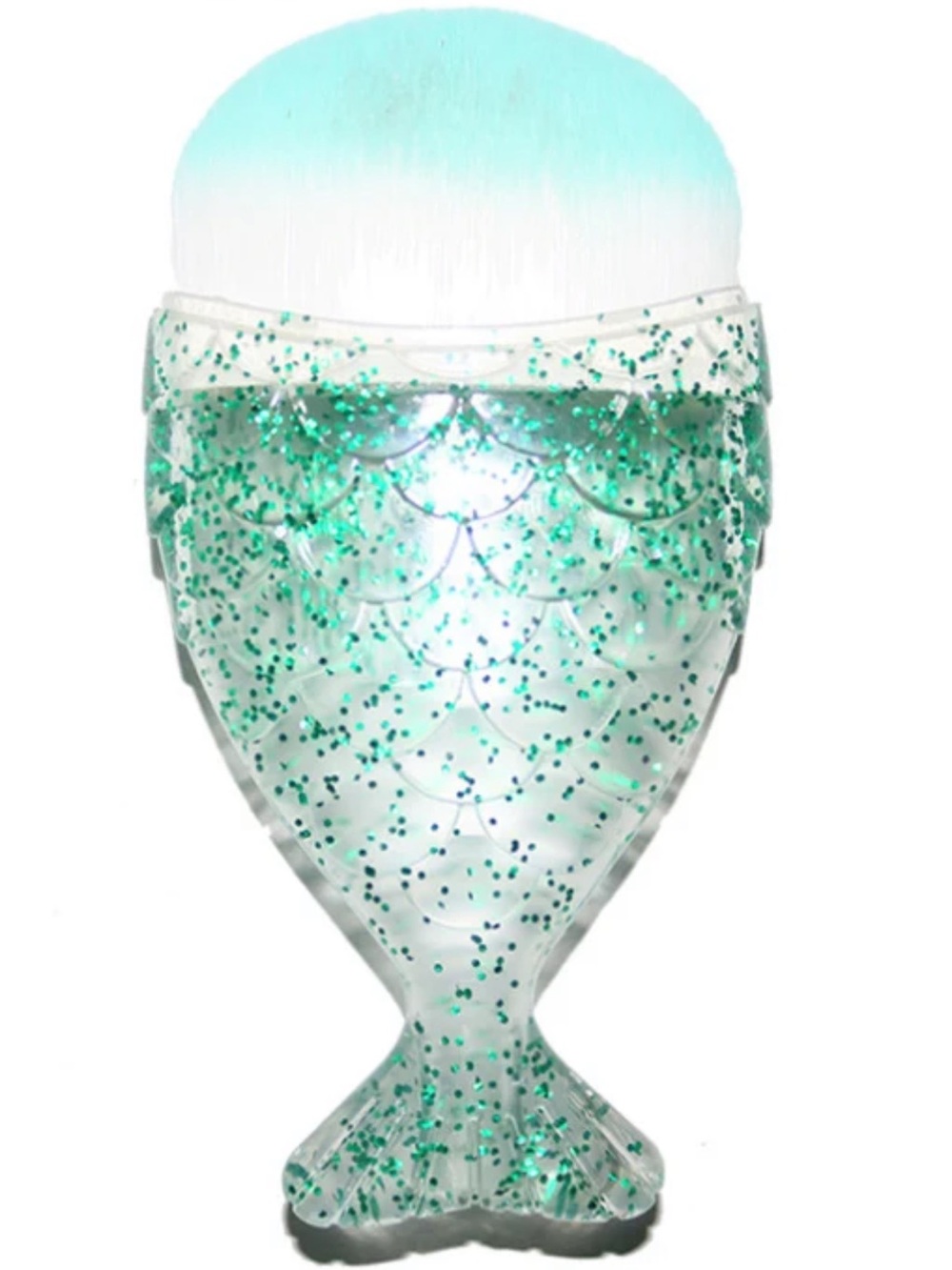 Green Glitter Mermaid Tail Makeup Contour Brush - New in Packaging